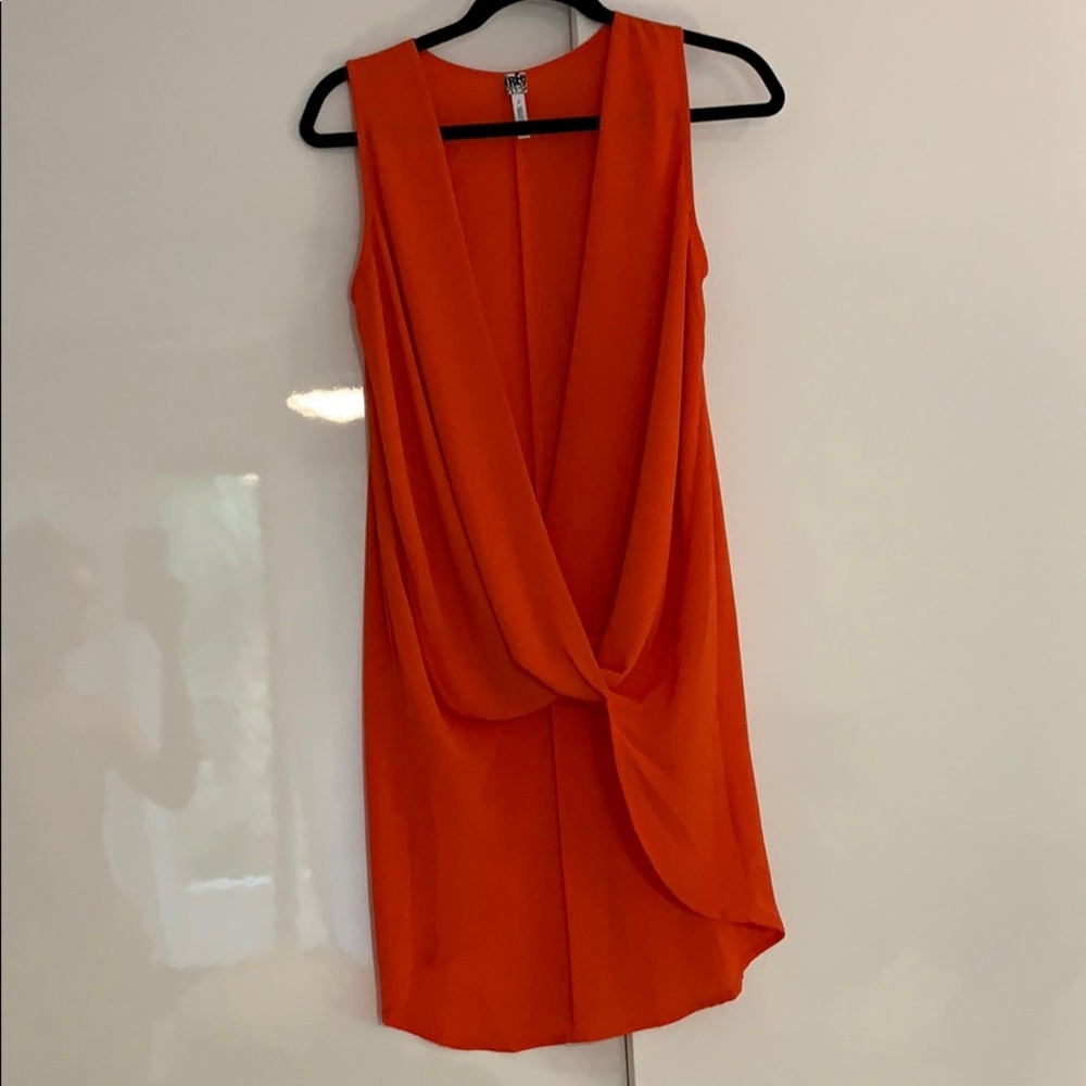 Hot red orange tunic S